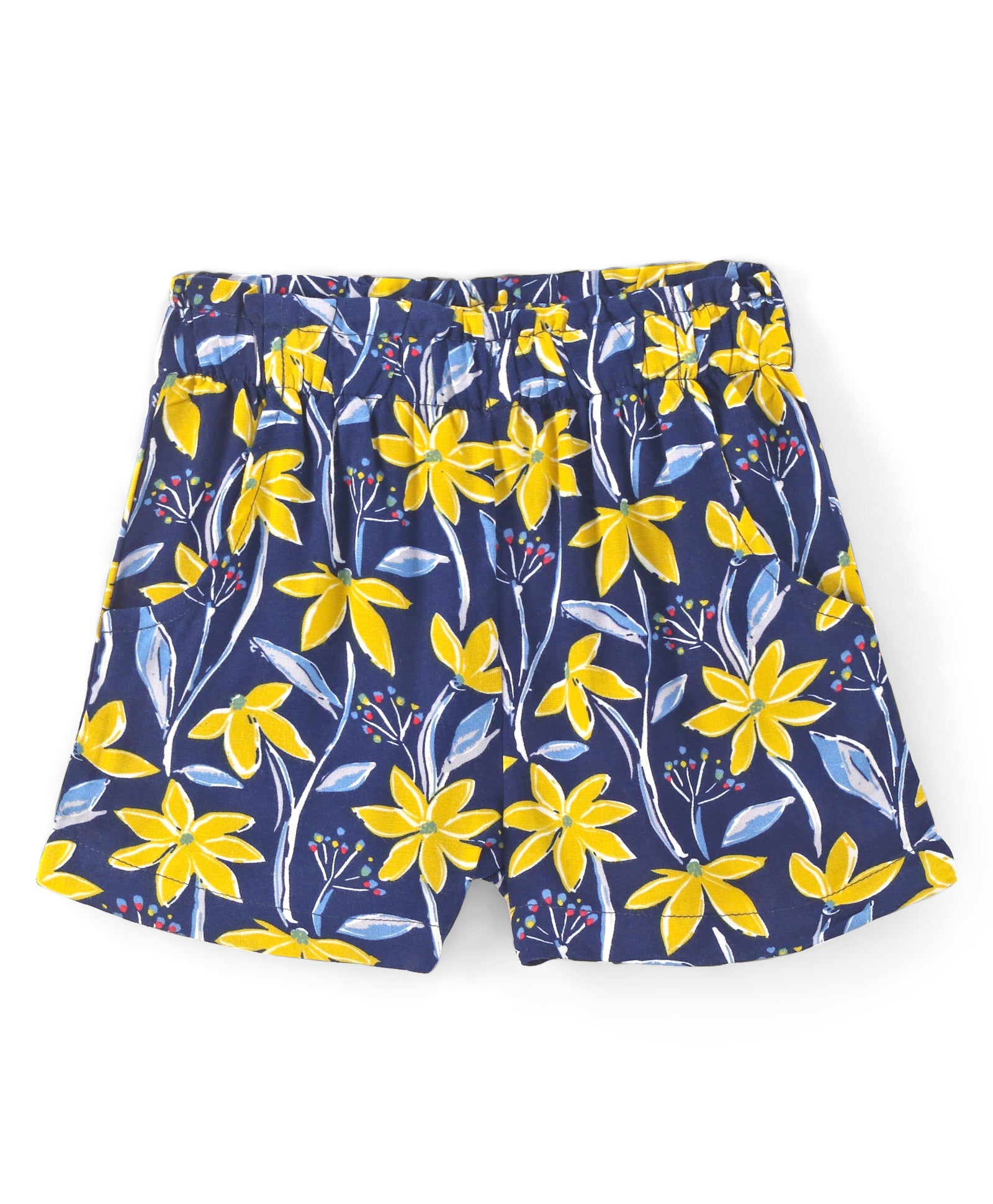 Sassy Boho Girls Yellow crop Top with Shorts set from the sibling Collection