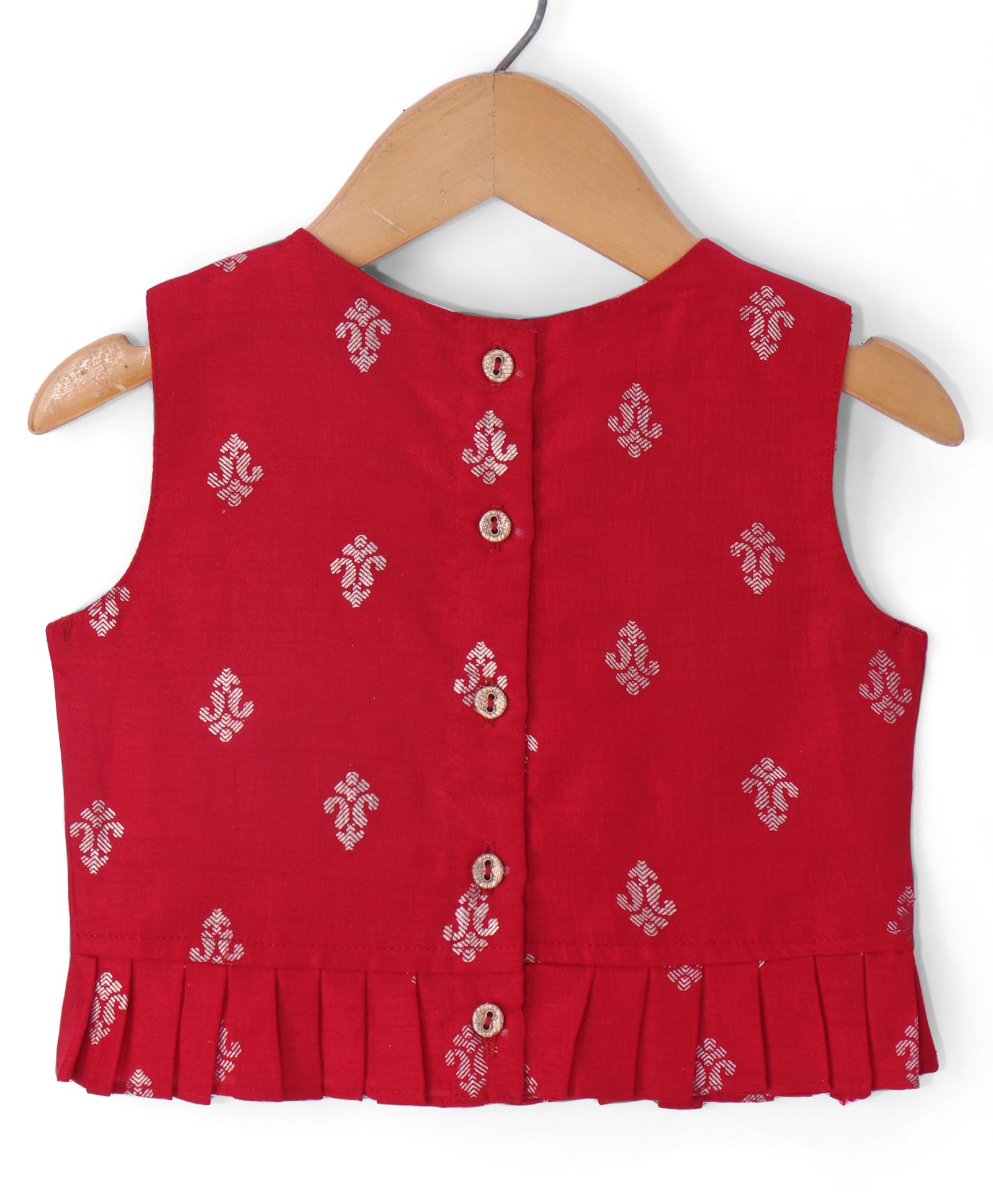 Girls jamavar choli with brocade ghaghra & dupatta
