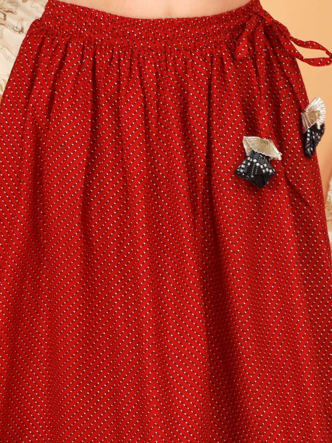 Girls Printed Cotton Ghaghra & dupatta set