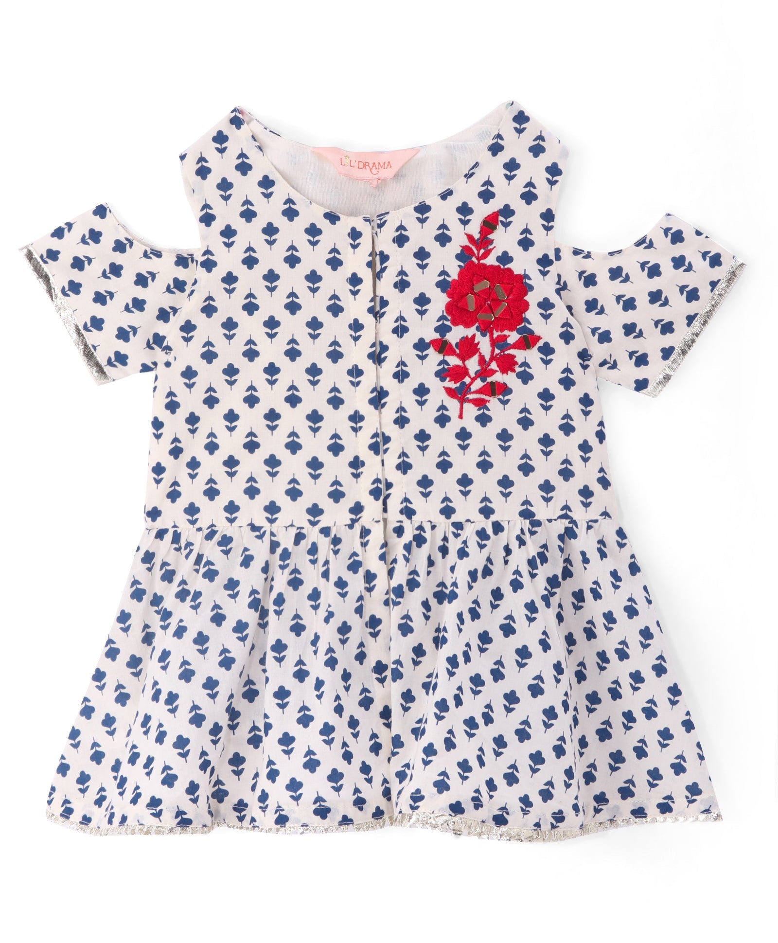Girls Printed top with sharara set