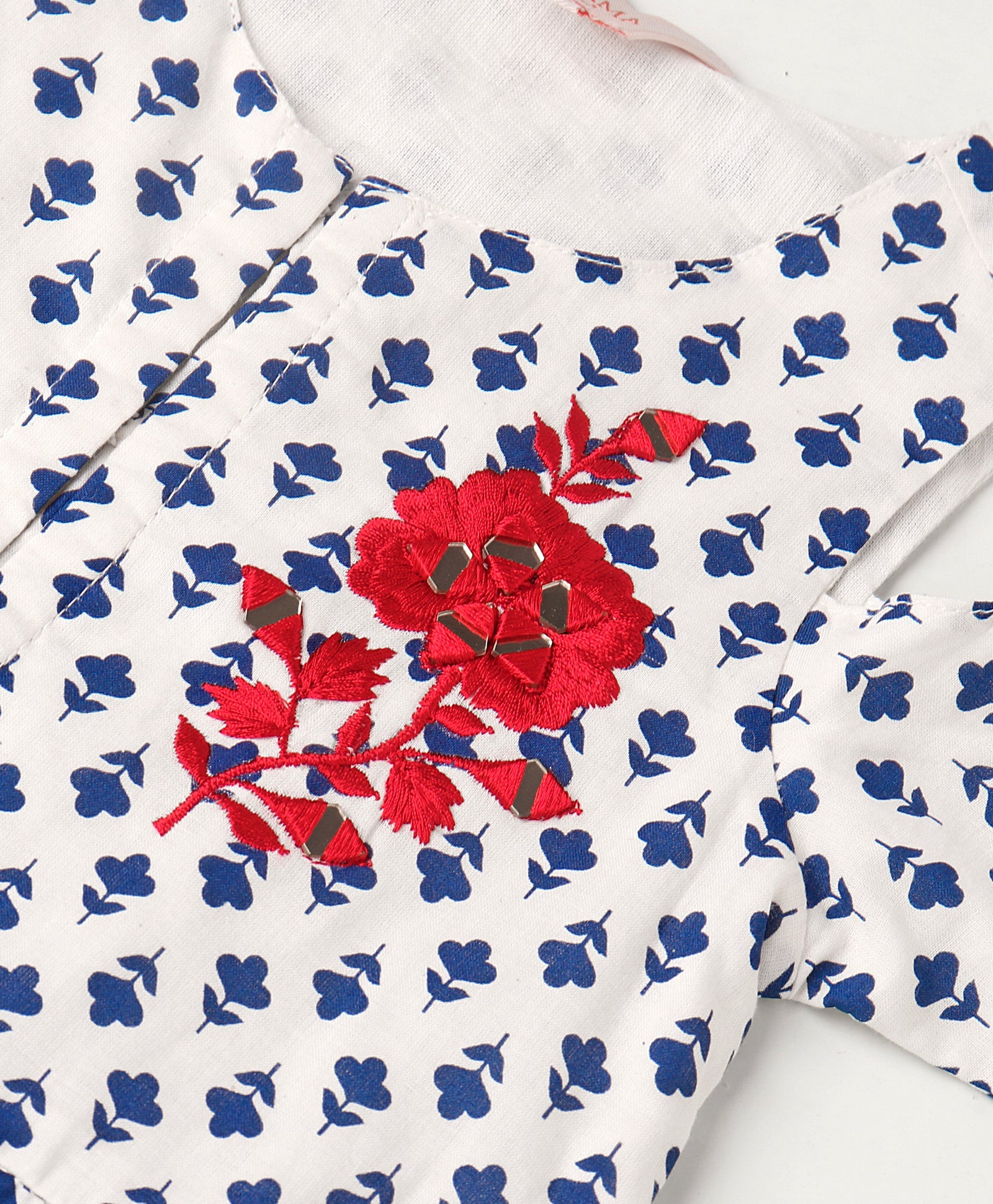 Girls Printed top with sharara set