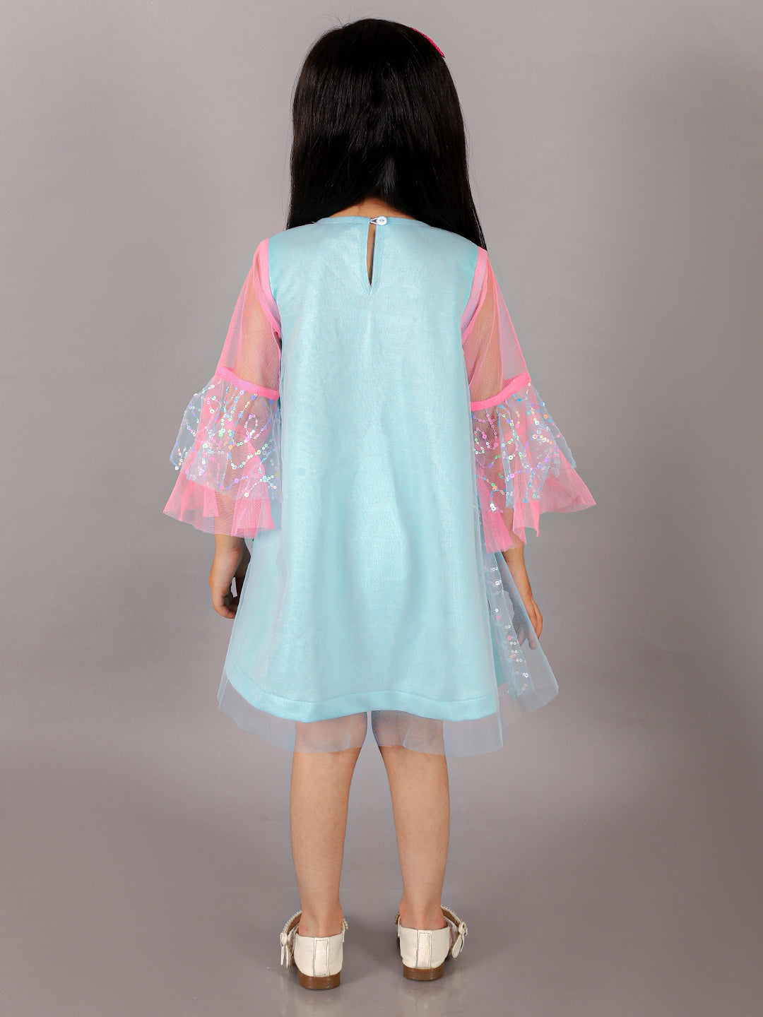 Razzle Dazzle Girls Blue Sequins Party Dress