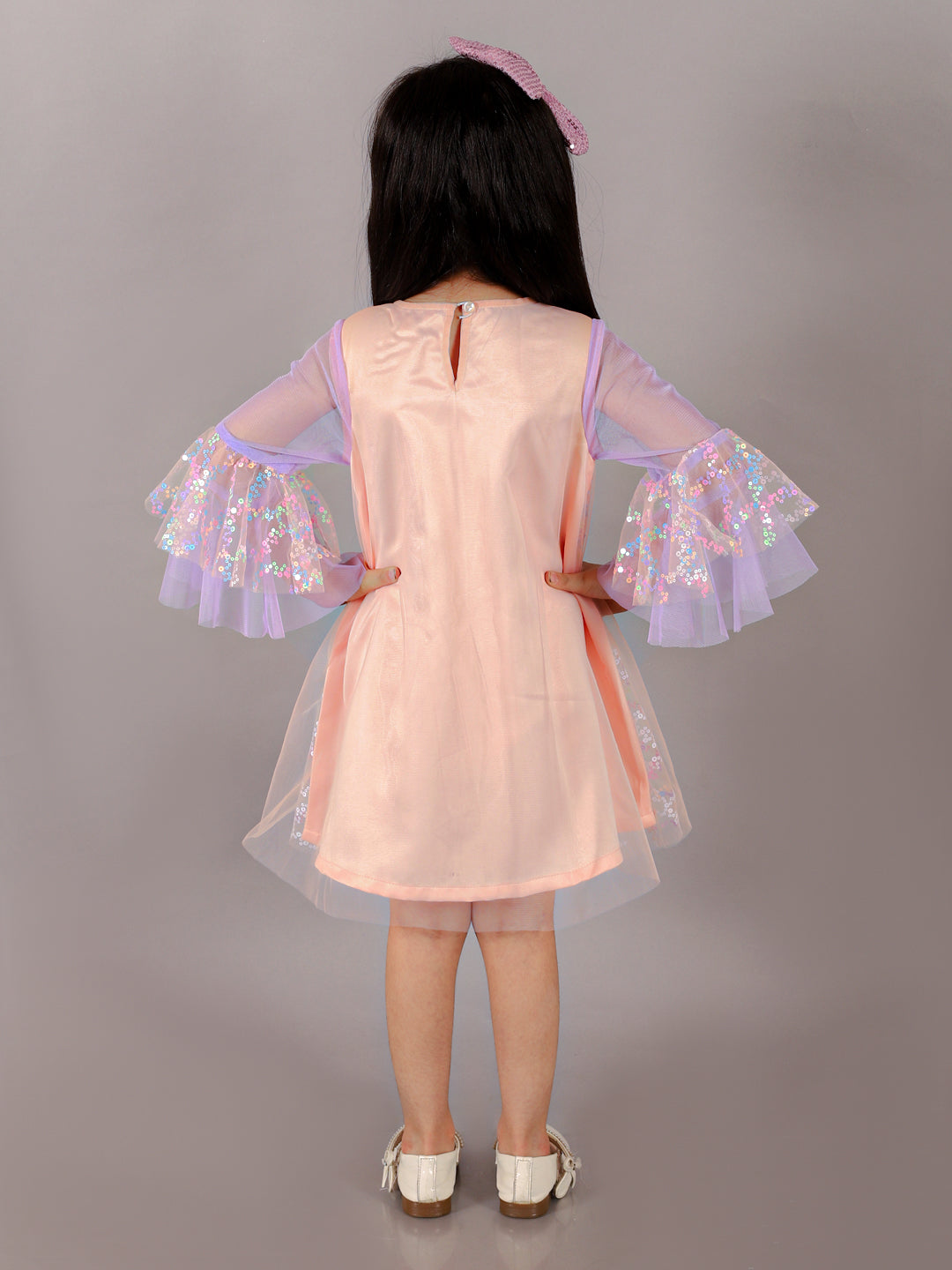 Razzle Dazzle Girls Pink Sequins Party Dress