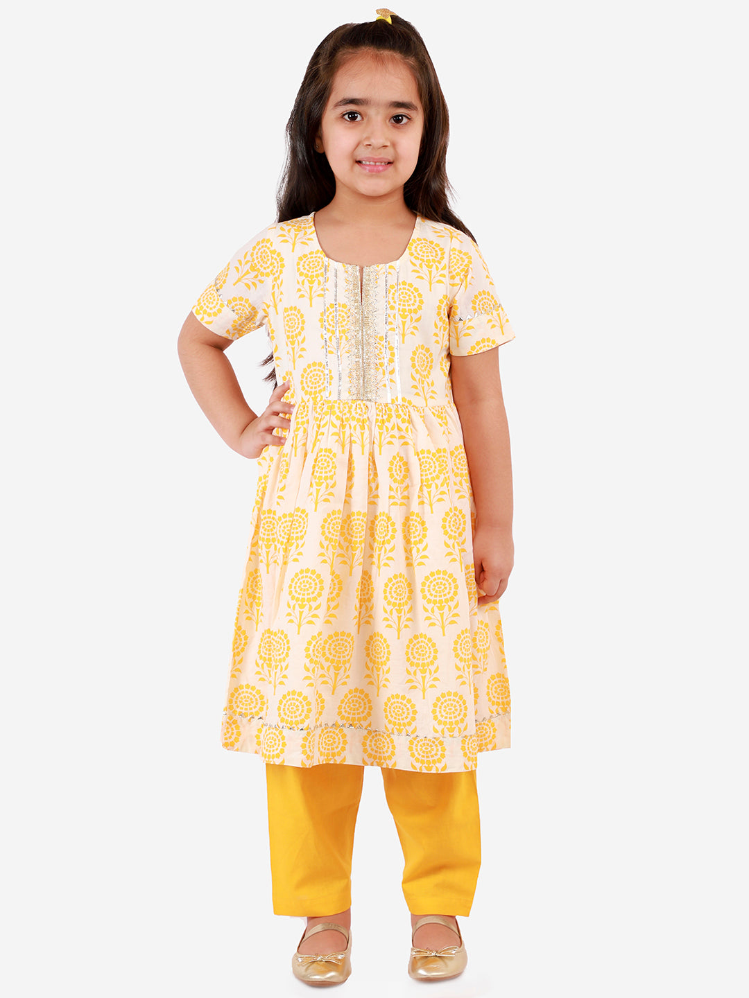 Lil Drama Girls Kurta Pyjama set