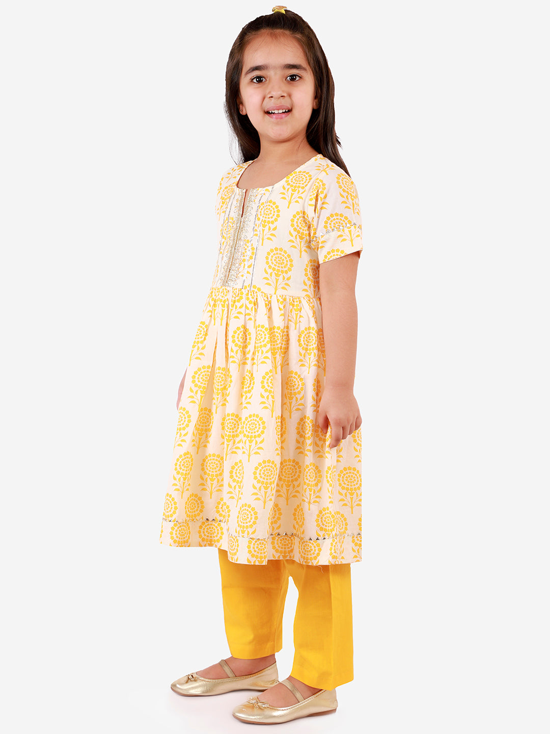 Lil Drama Girls Kurta Pyjama set