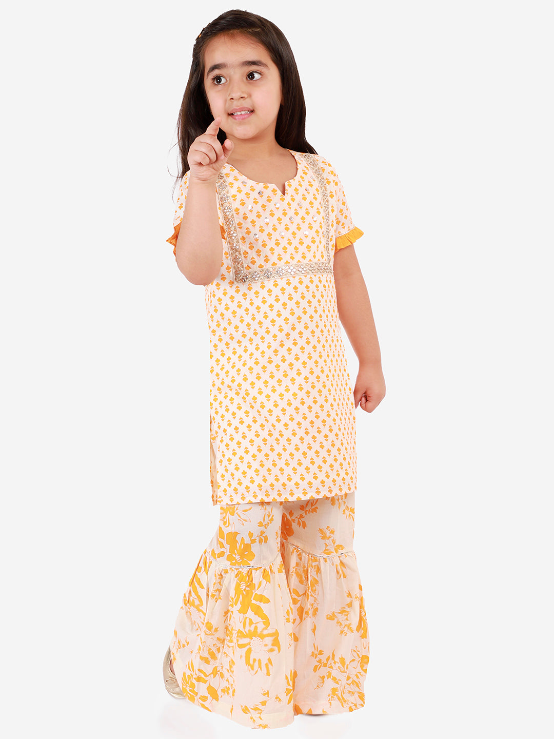 Lil Drama Girls Kurta Pyjama set