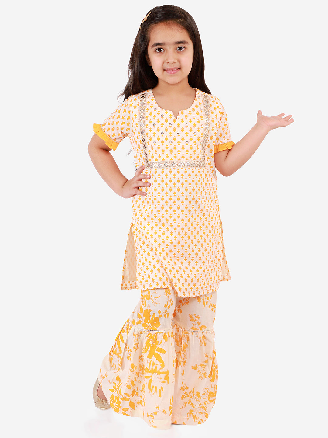 Lil Drama Girls Kurta Pyjama set