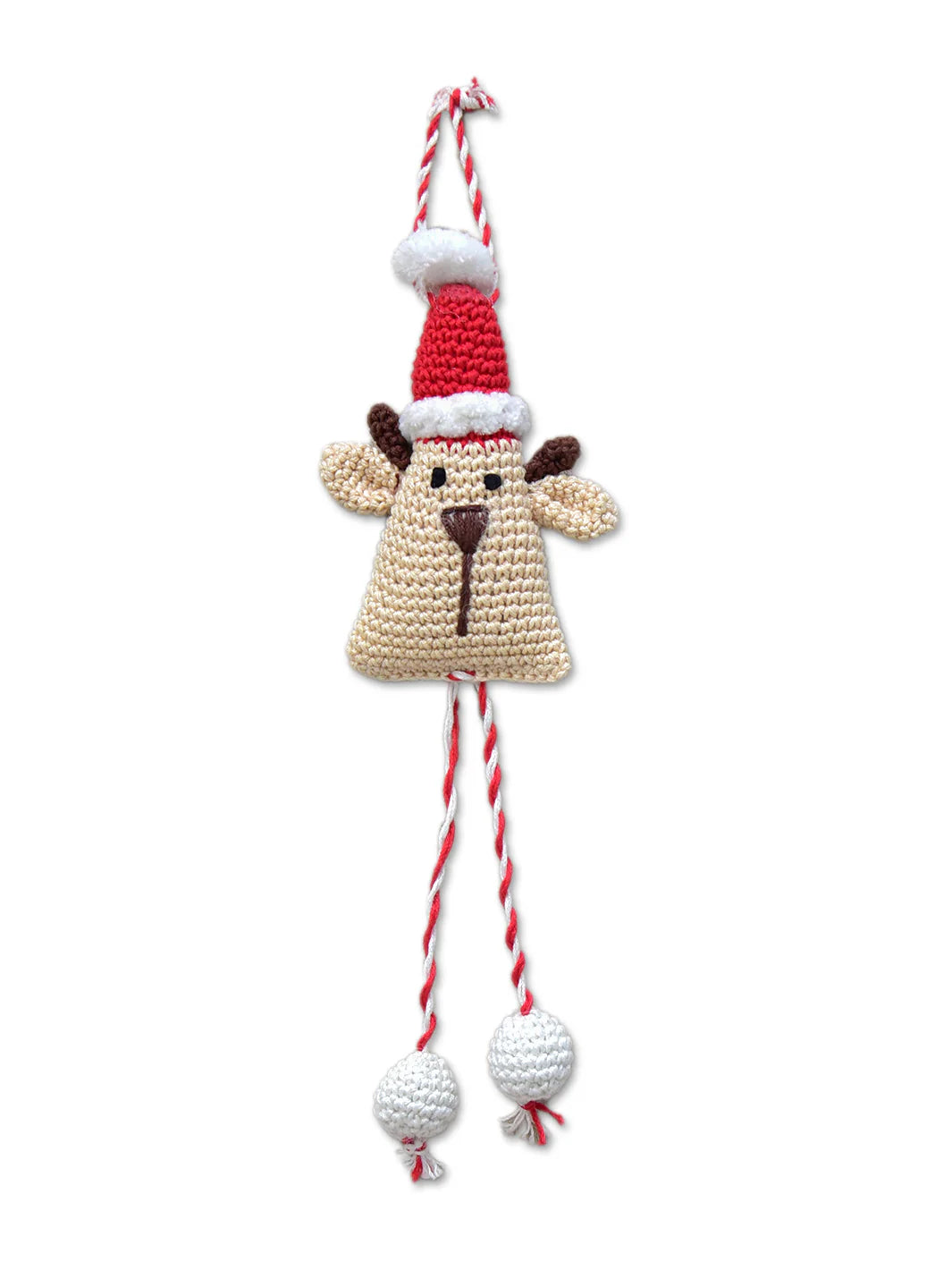 Handcrafted Crochet Christmas Tree Ornament- Reindeer