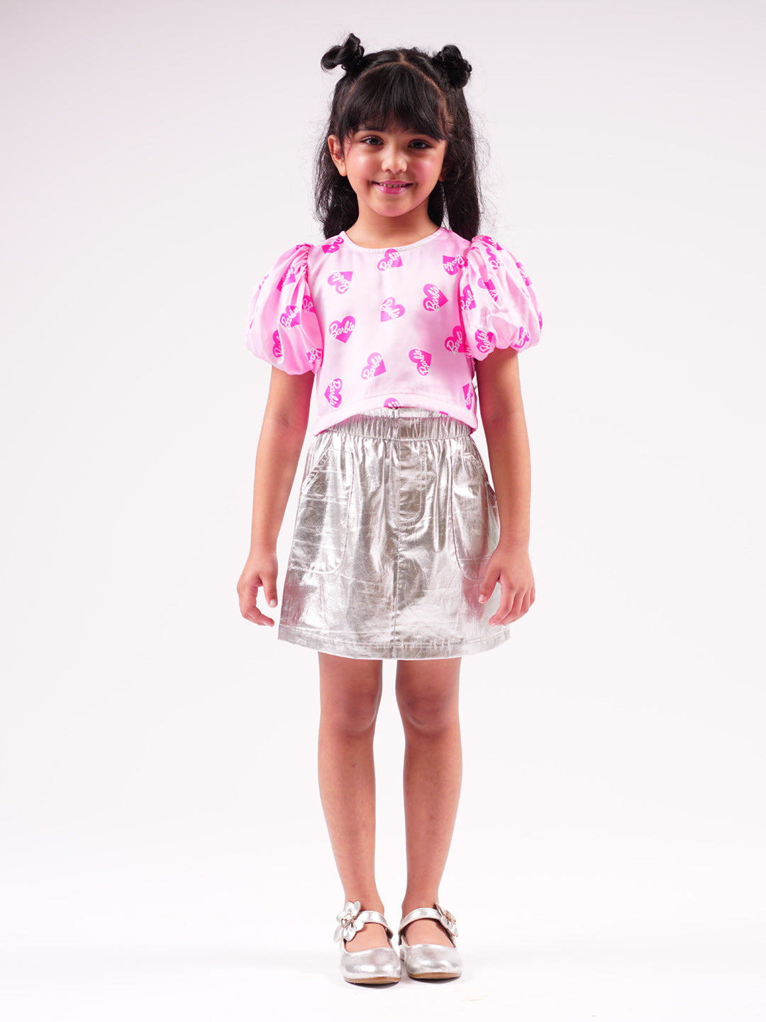 Barbie Ballerina Pink Shimmer Rockstar Party Girls Co-ordinate set For Girls