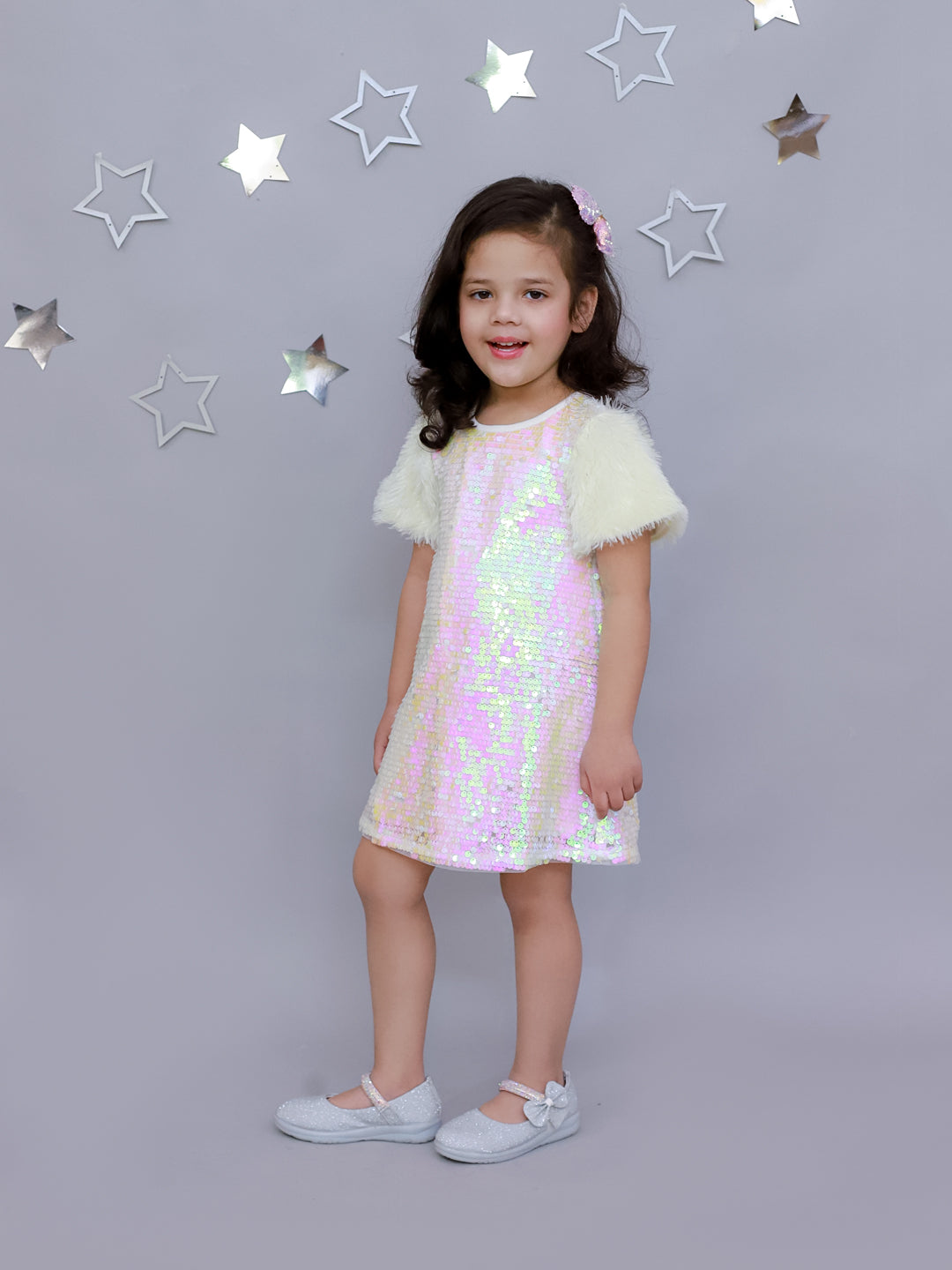 Razzle Dazzle Girls Party White Dress
