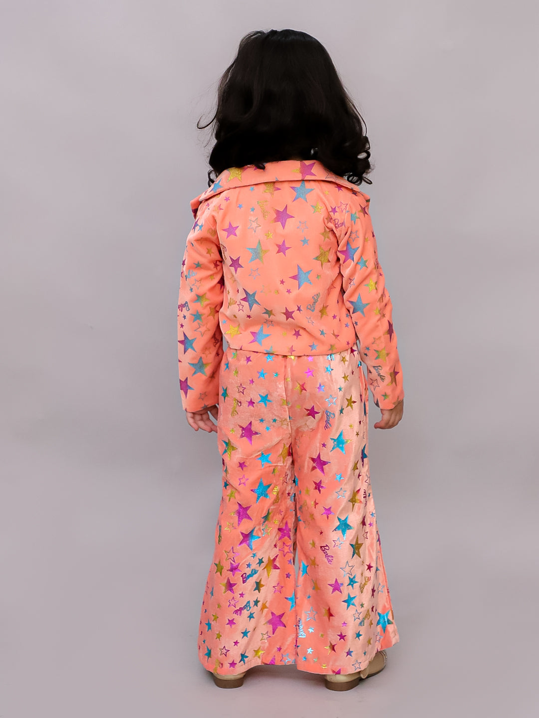 Girls Pink Barbie Jacket and Pant with Bustier