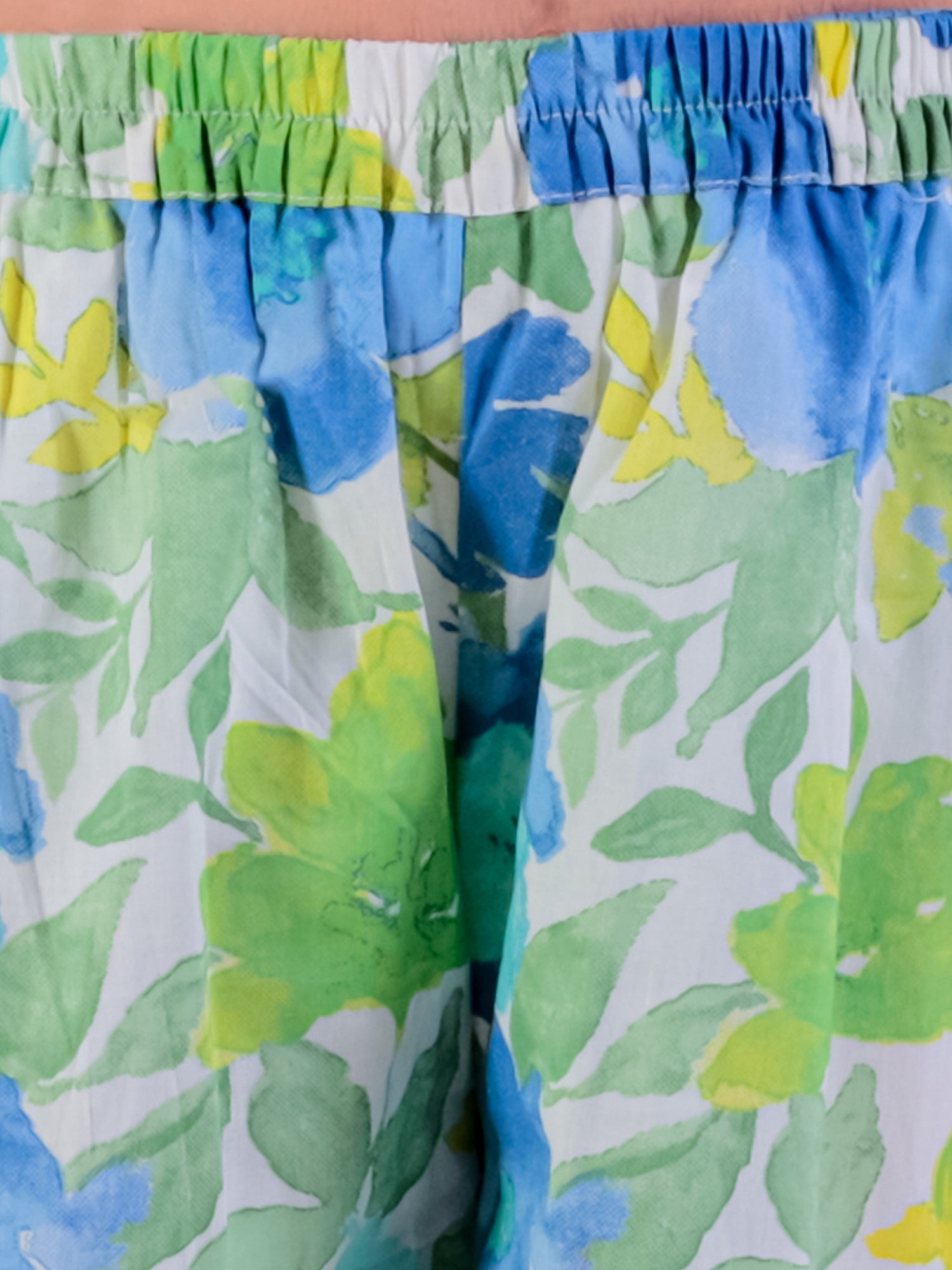 Jaipur Girls Green Cotton Top with Pant Co-ordinate Ethnic Set