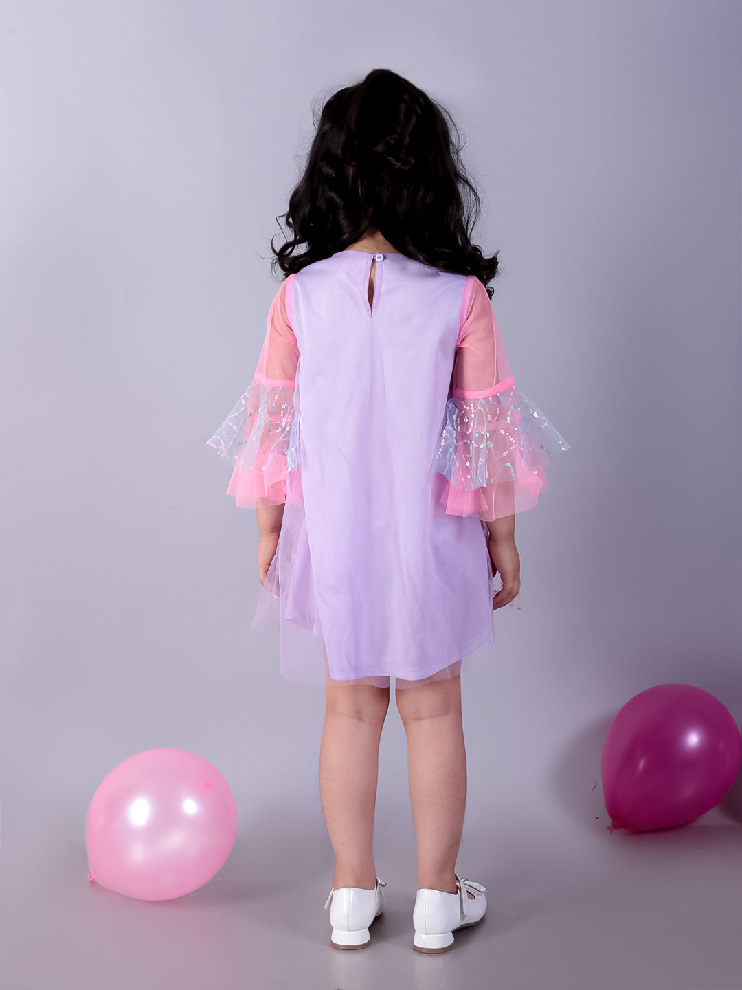 Razzle Dazzle Girls Blue Mulit Colour Sequins Party Dress