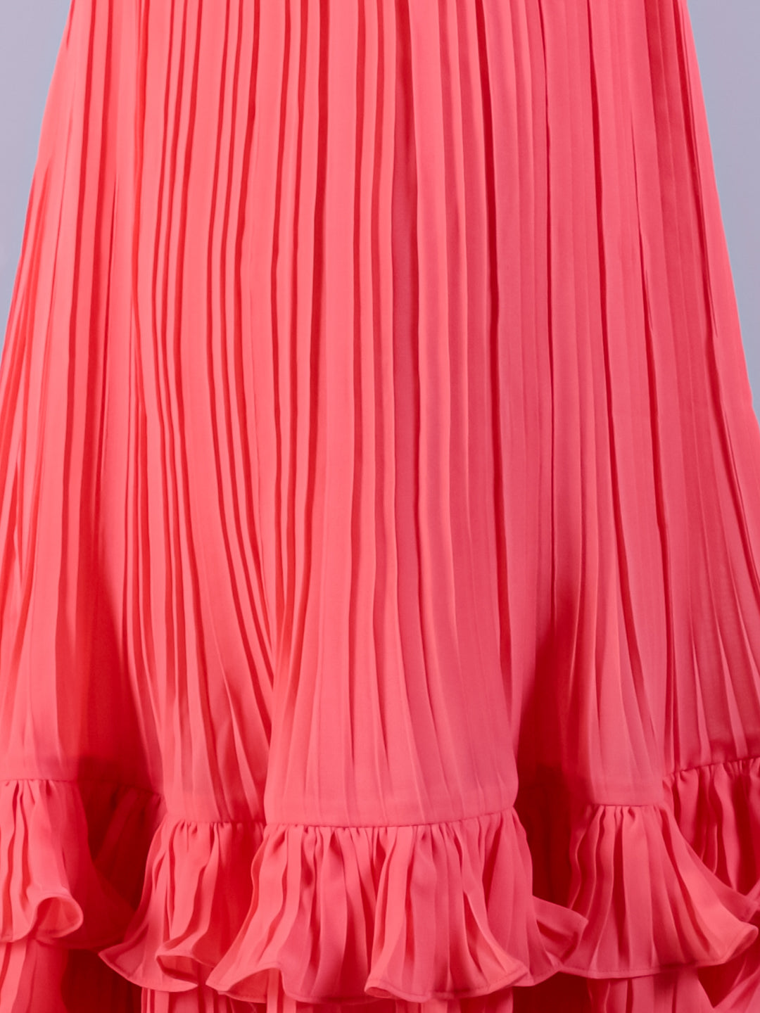 Glam up Girls Peach Fit And Flare Party Dress
