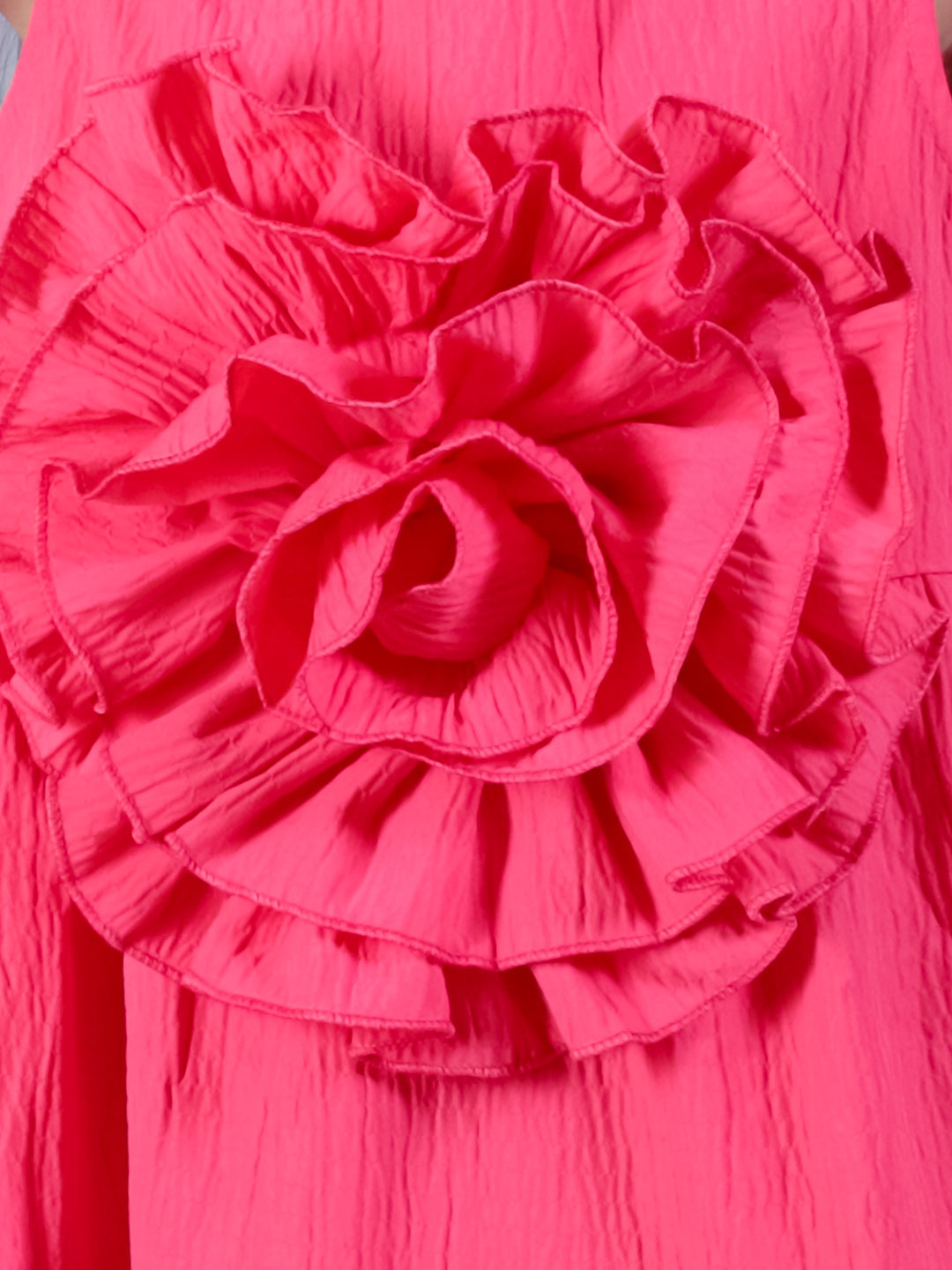 Glam Up Girls Pink Stylish Fit and Flare Party Dress