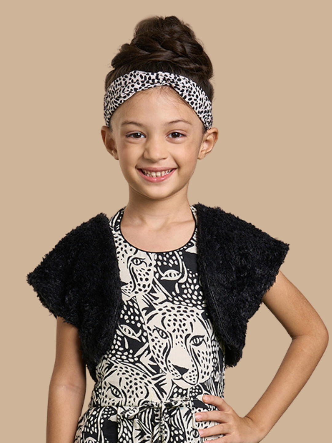 Razzle Dazzle Party Black Jacket For Girls