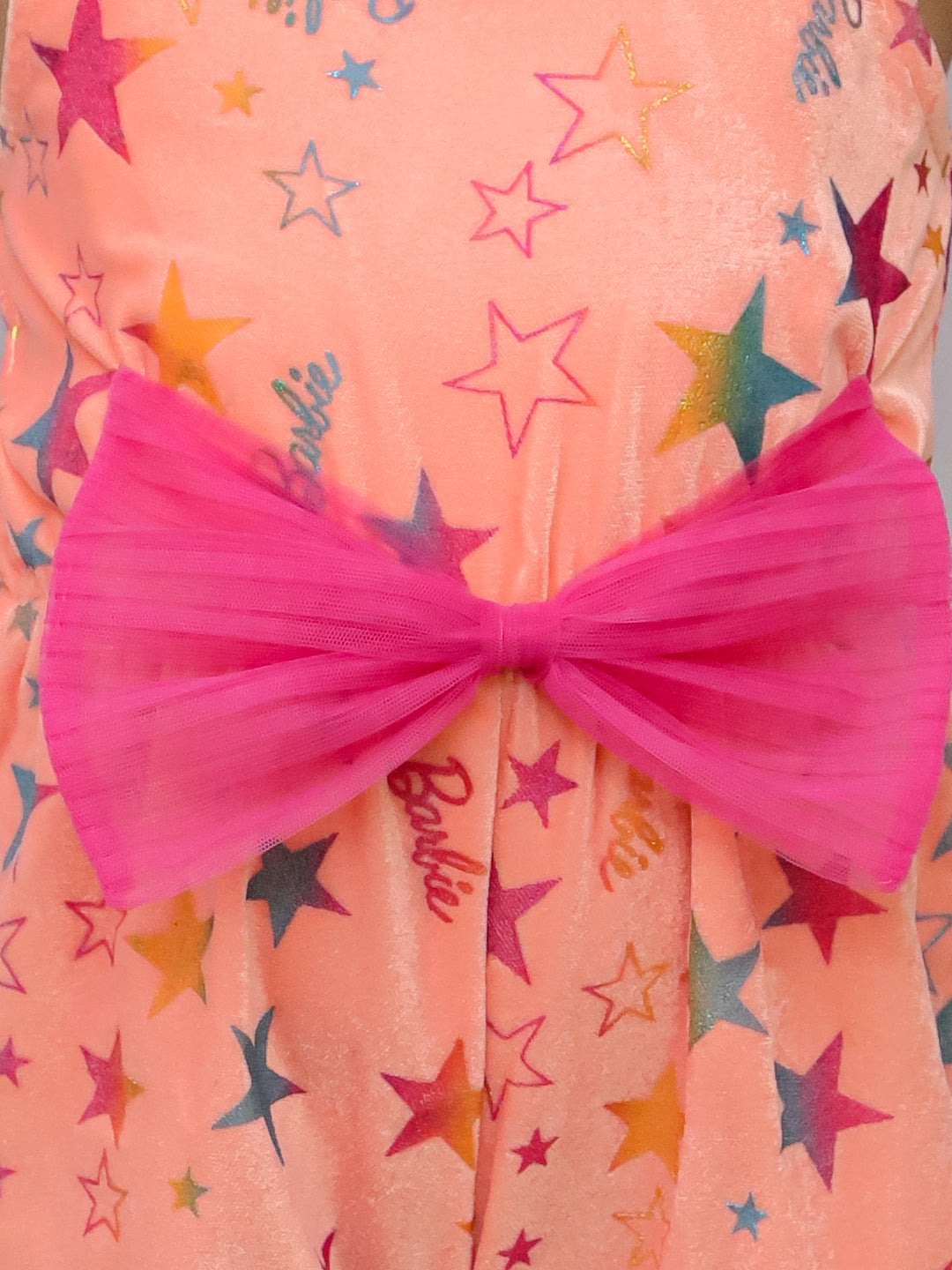 Girls Pink Barbie Jumper with 3D bow