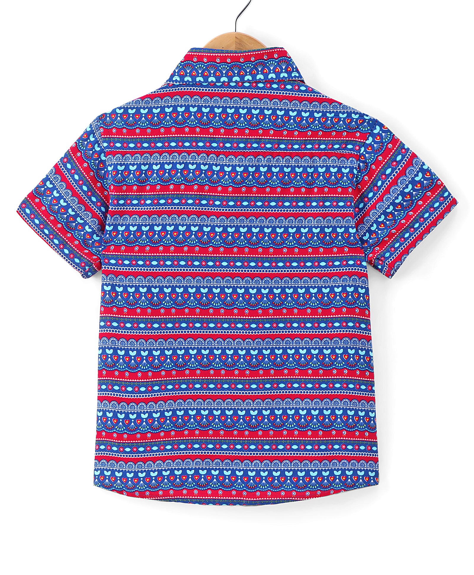Sassy Boho Boys Blue Shirt from the sibling collection