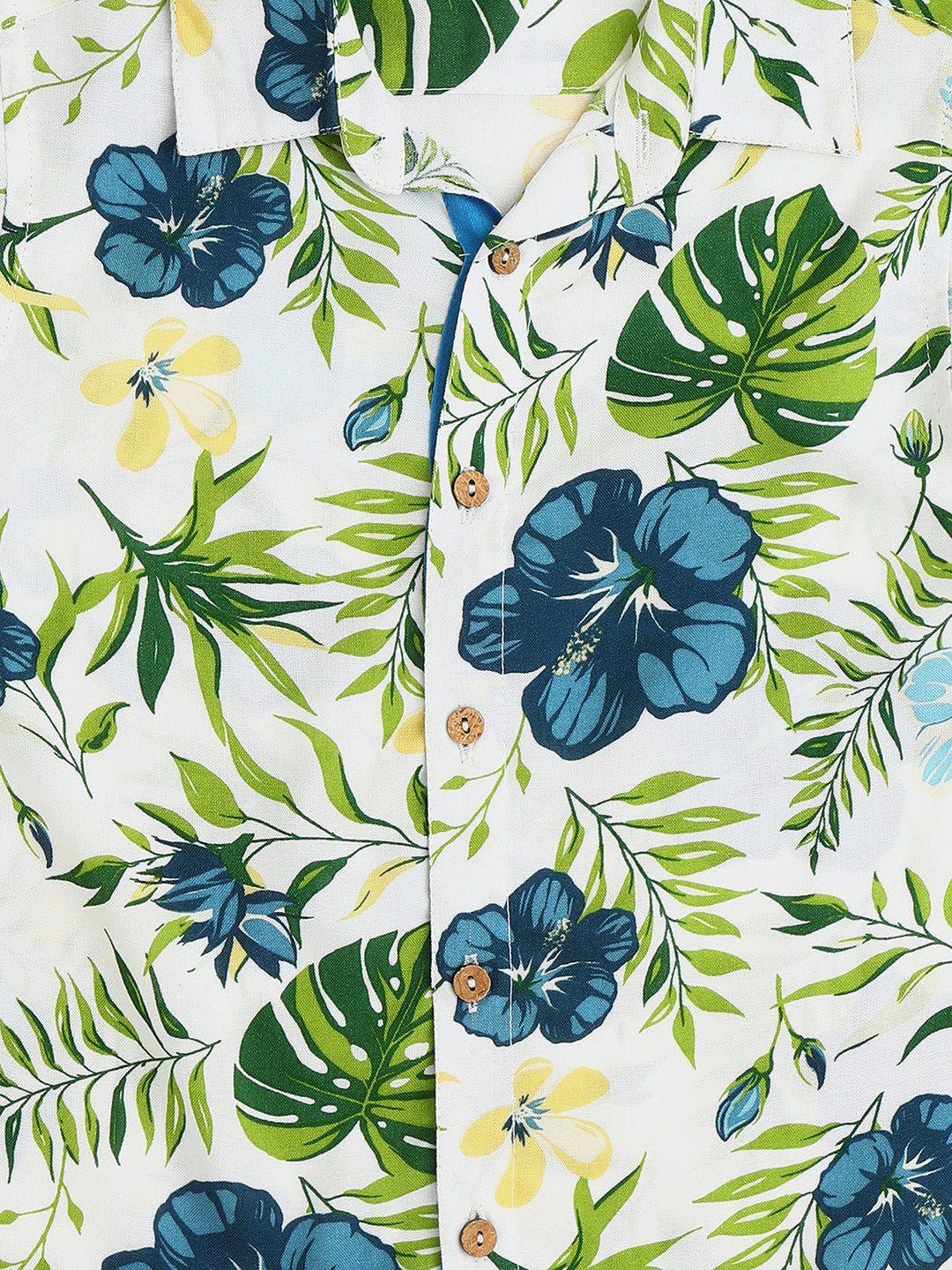 Sassy Boho Boys Green Printed Shirt from the sibling collection