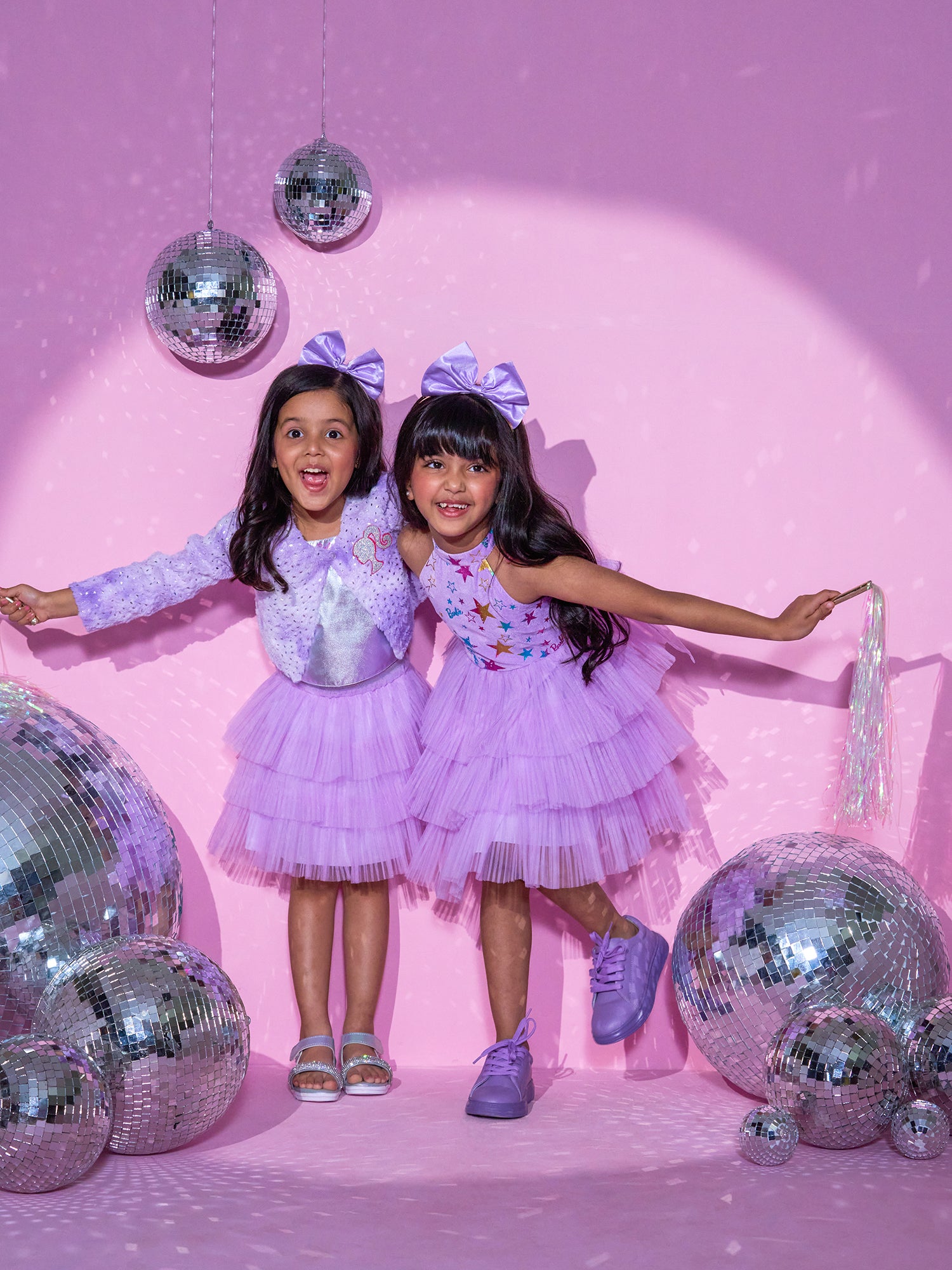 Girls Purple Shrug and Skirt with Bustier Barbie Girls Co-ordinate set