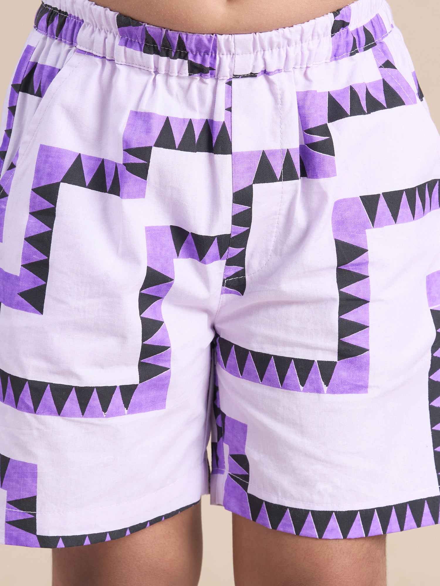 Board game inspired Boys Purple Table Print Shirt and Boxer Set