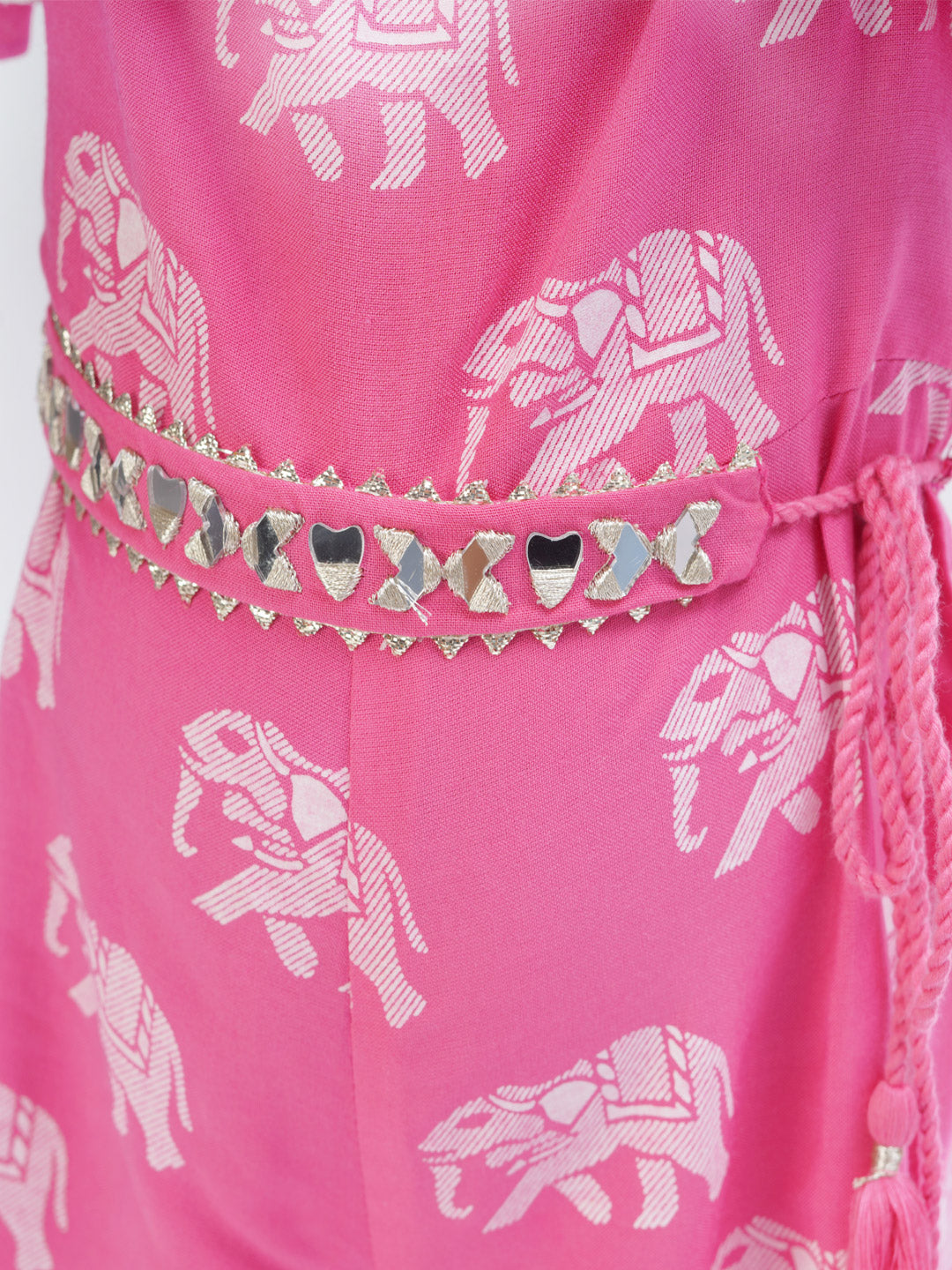 Trunk Tales Girls Pink Flutter Sleeve Jumper