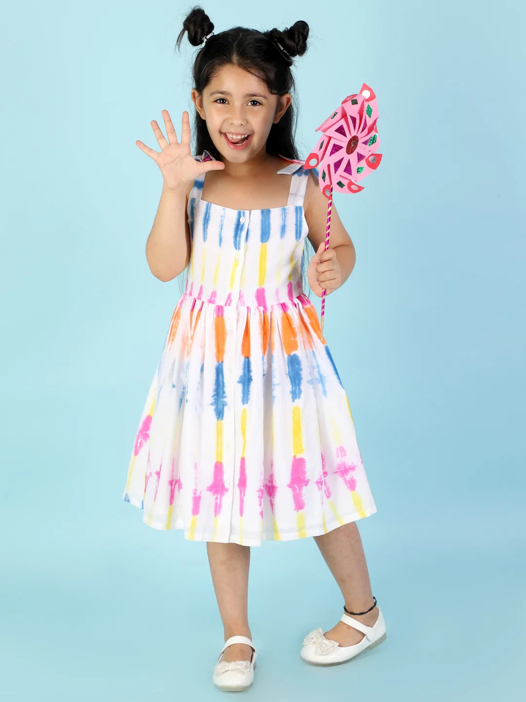 Girls printed cotton dress