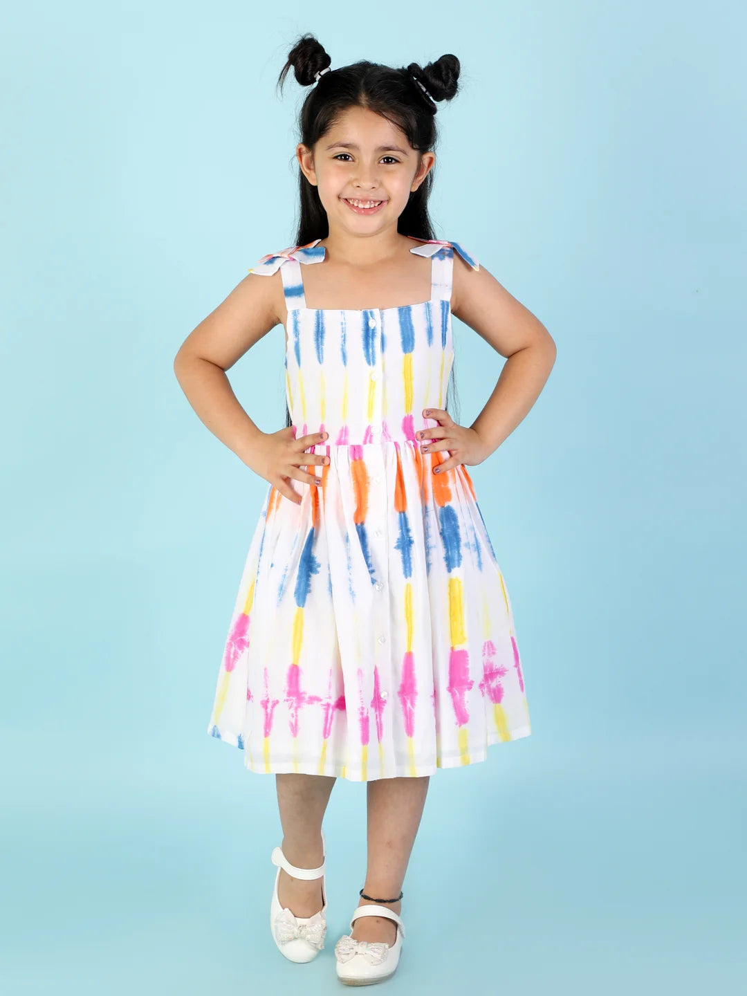 Girls printed cotton dress