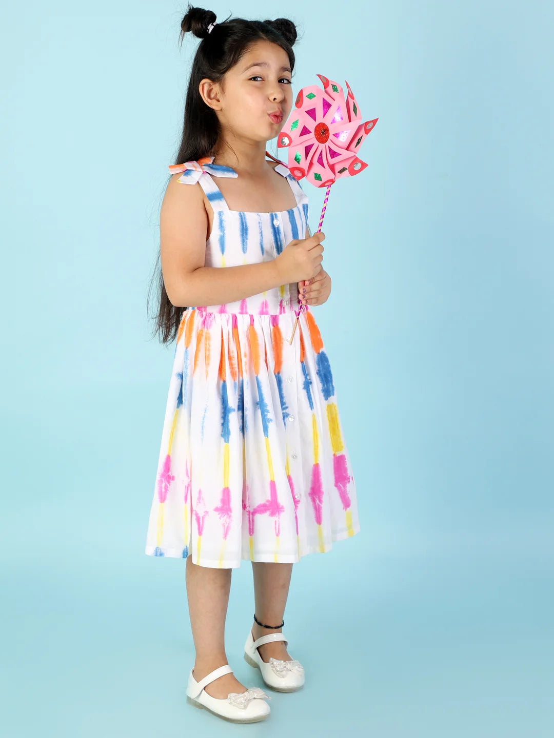 Girls printed cotton dress