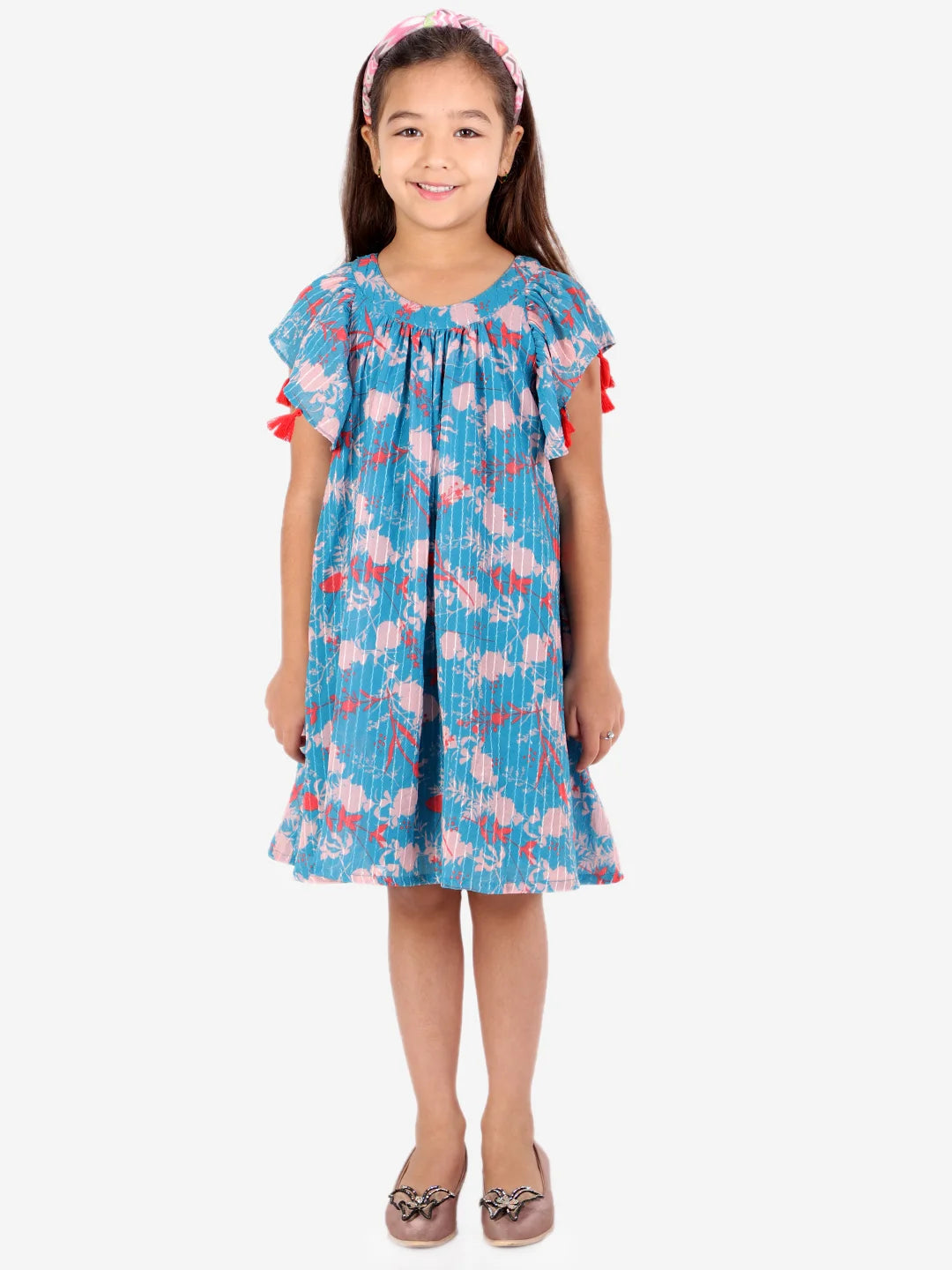 Girls printed Semi formal Georgette dress