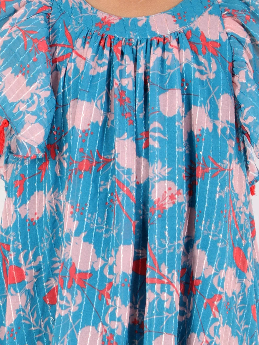 Girls printed Semi formal Georgette dress