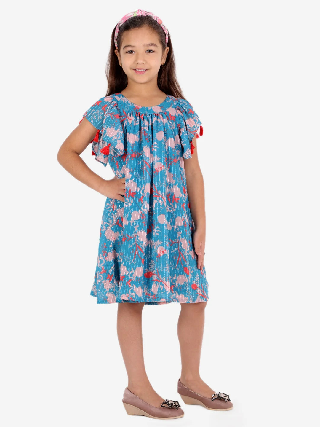 Girls printed Semi formal Georgette dress