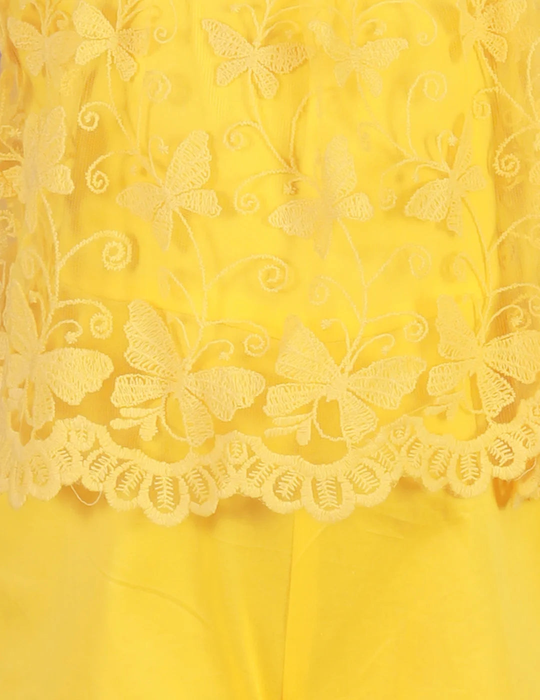 Girls Cotton satin Spagetti Jumpsuit with Lace Cape
