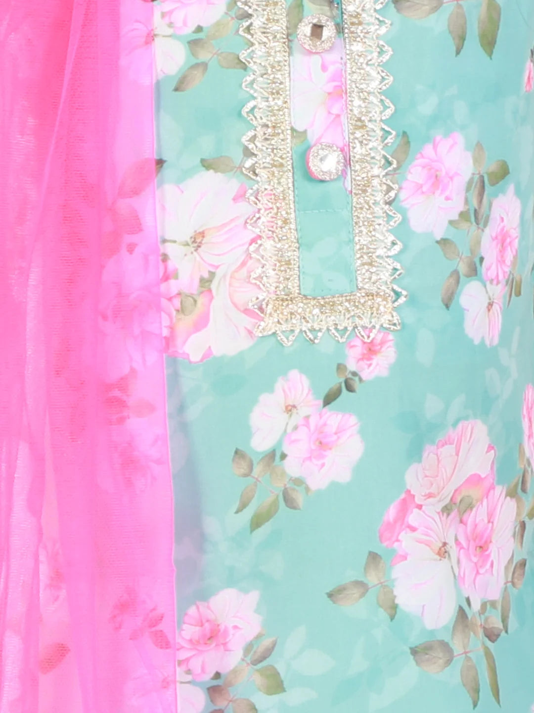 Girls Stylish printed kurta sharara with dupatta set