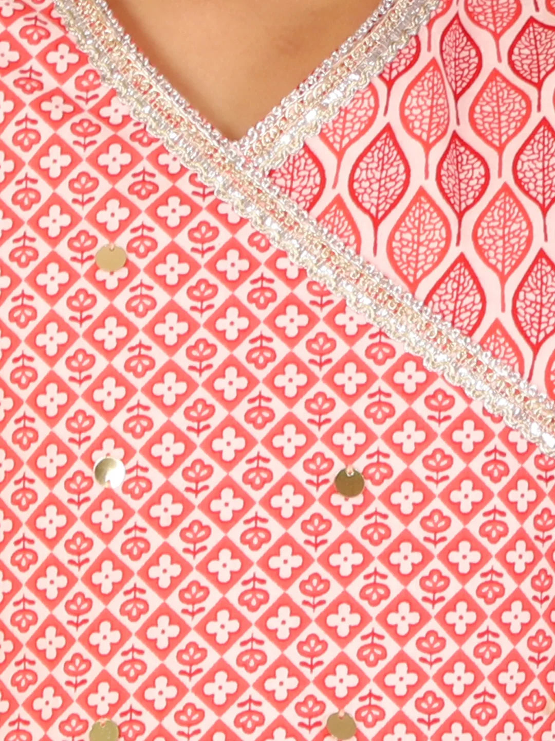 Girls Stylish Folklore printed Ghaghara choli set