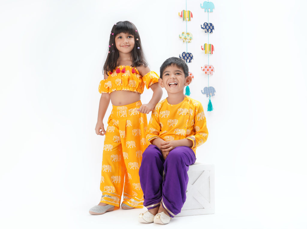 Celebrate Raksha Bandhan in Style with Lil Drama: Matching Outfits for Siblings!