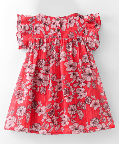 Girls printed Semi formal sequins embroidered Georgette dress