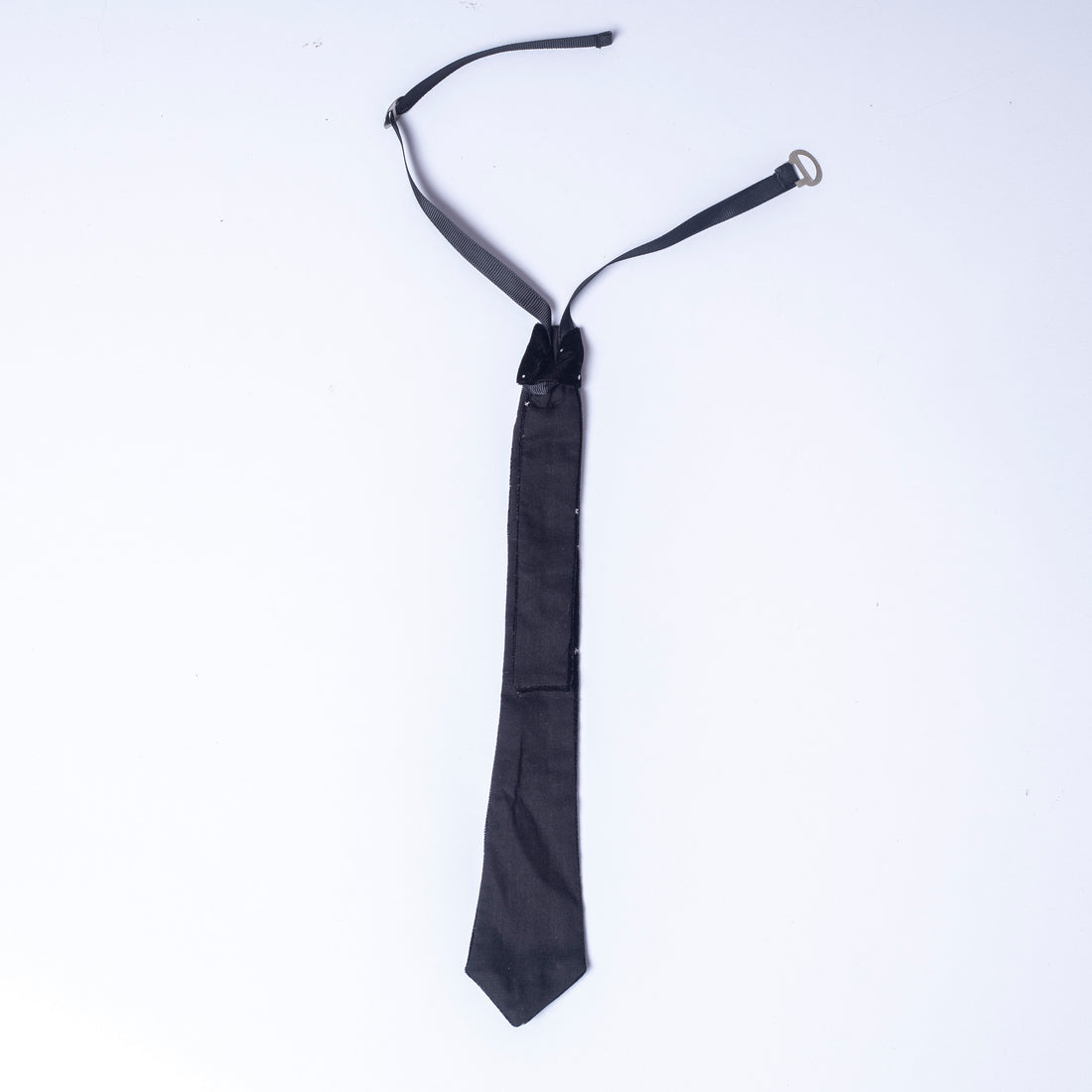Lil Drama Black Valvet Casual Tie for Boys