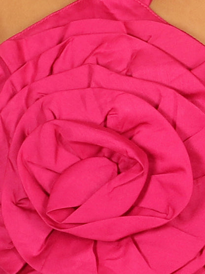 Girls Pink Co-ord sets with 3D rose on Top