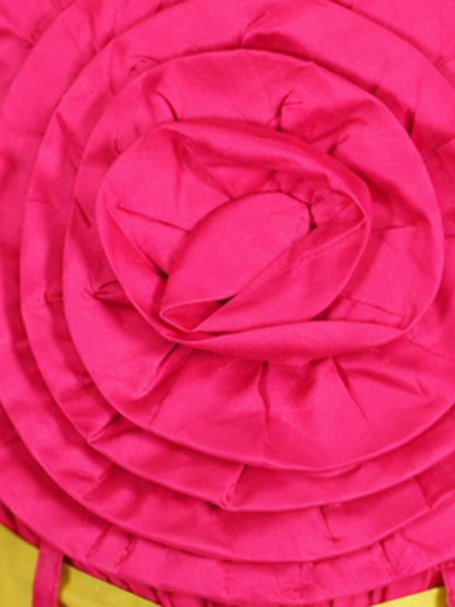 Girls Pink Co-ord sets with 3D rose on Top