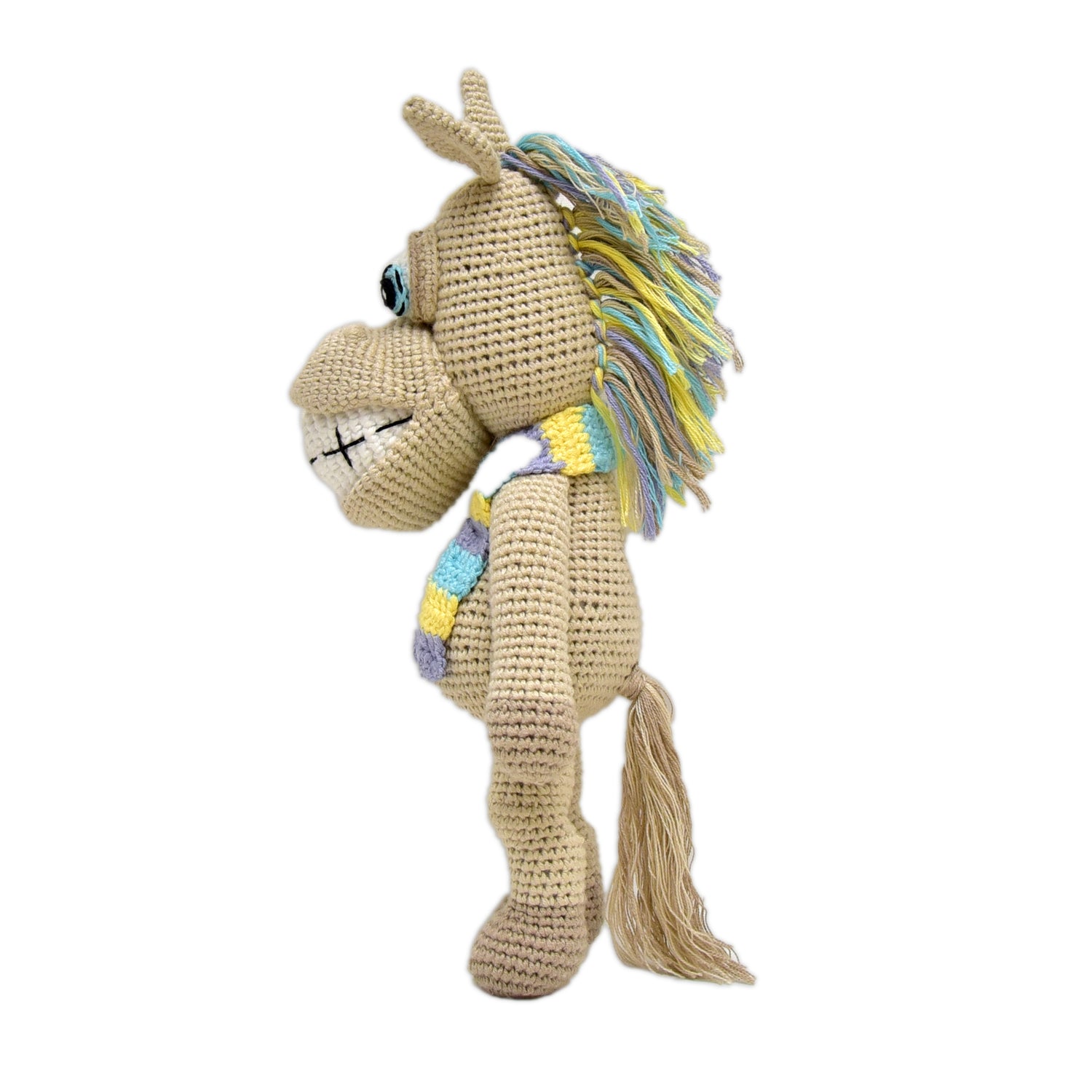 Soft &amp; Cuddly Crocheted Horse – Goofy the Handmade Toy