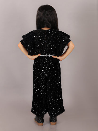 Girls calf Lenght jumpsuit with Cord Belt