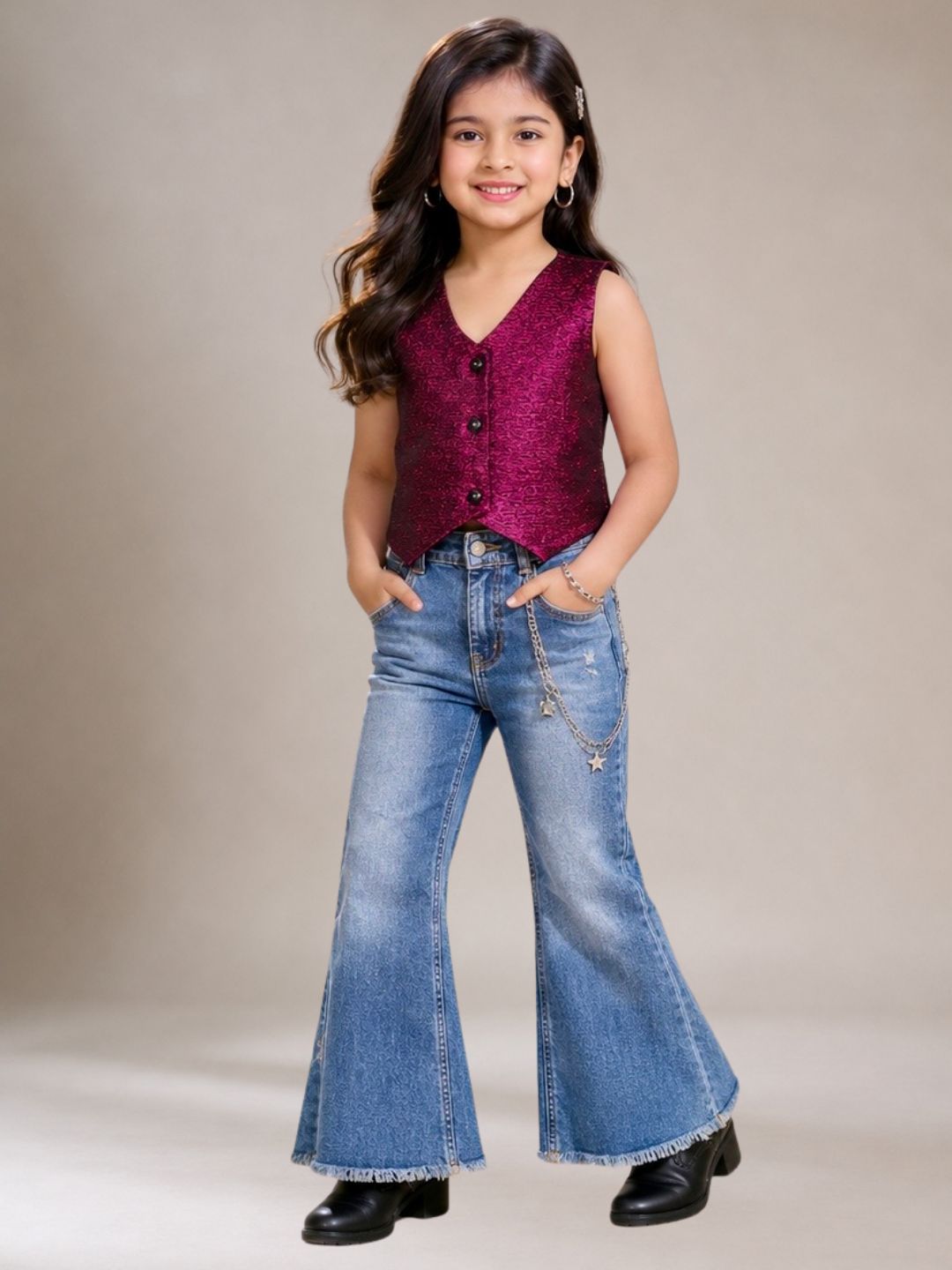 Glam up Girls Party Red Top