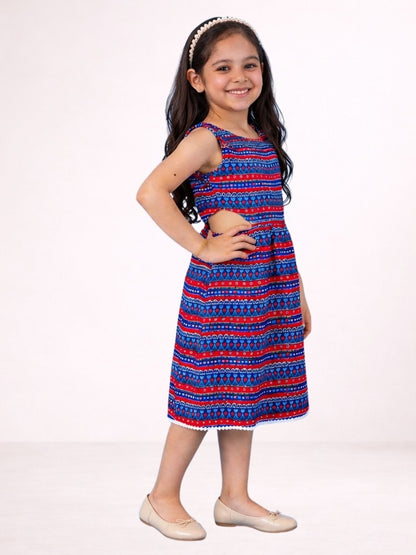 Petal Play Girls Blue Dress
