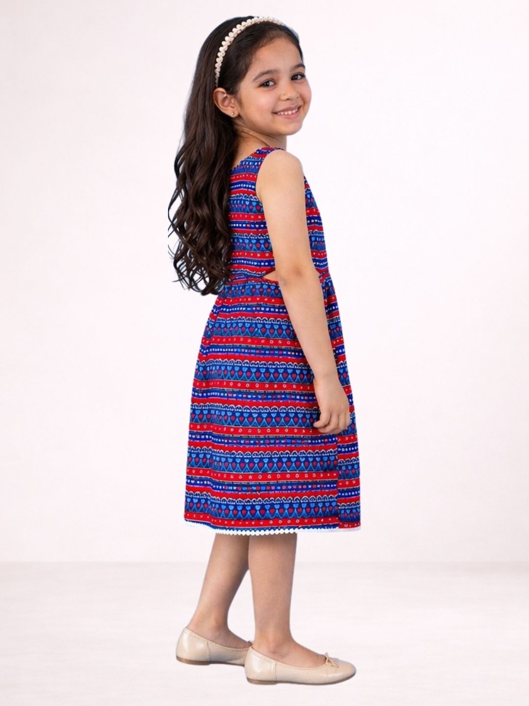 Petal Play Girls Blue Dress