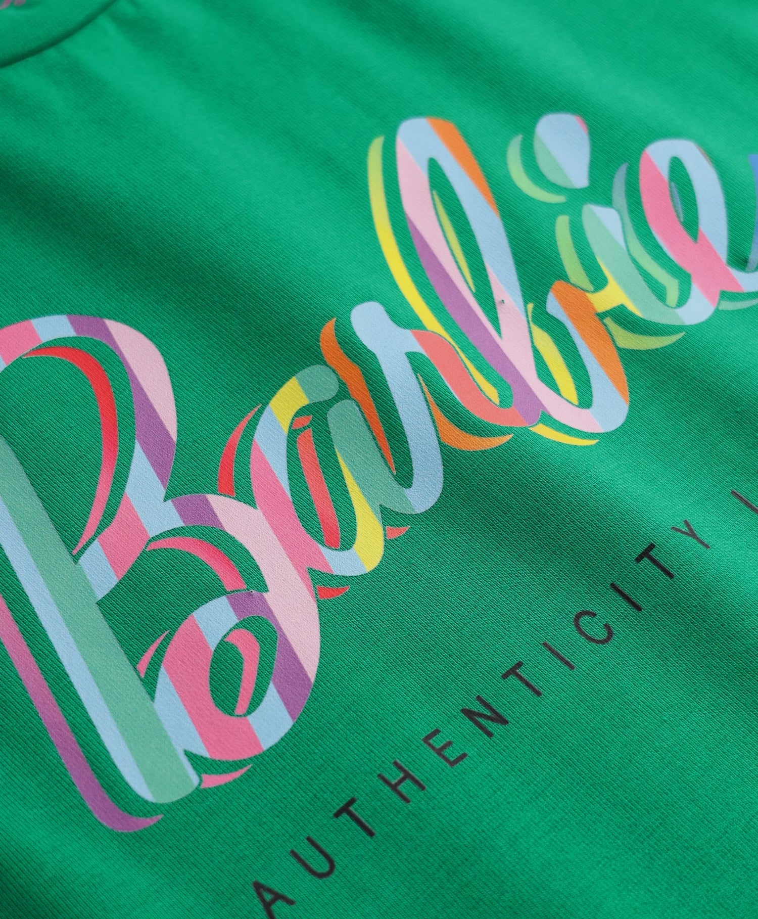 Rainbow Barbie Girls Green T-shirt