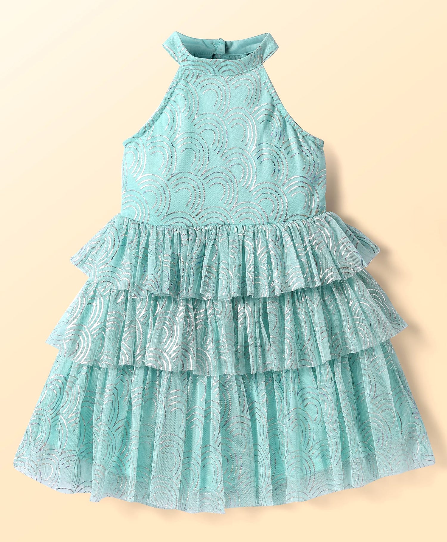 Razzle Dazzle Girls Blue Georgette Party Dress