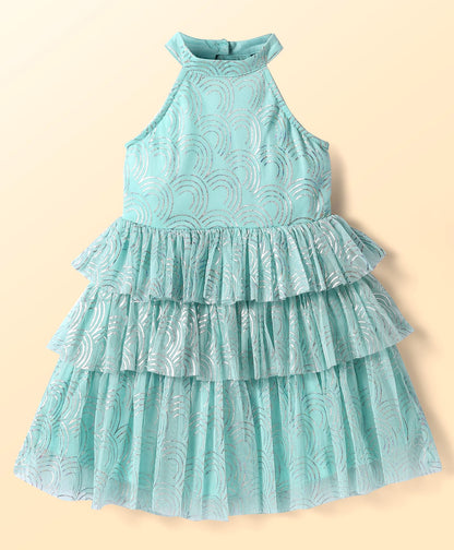 Razzle Dazzle Girls Blue Georgette Party Dress