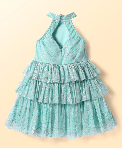 Razzle Dazzle Girls Blue Georgette Party Dress