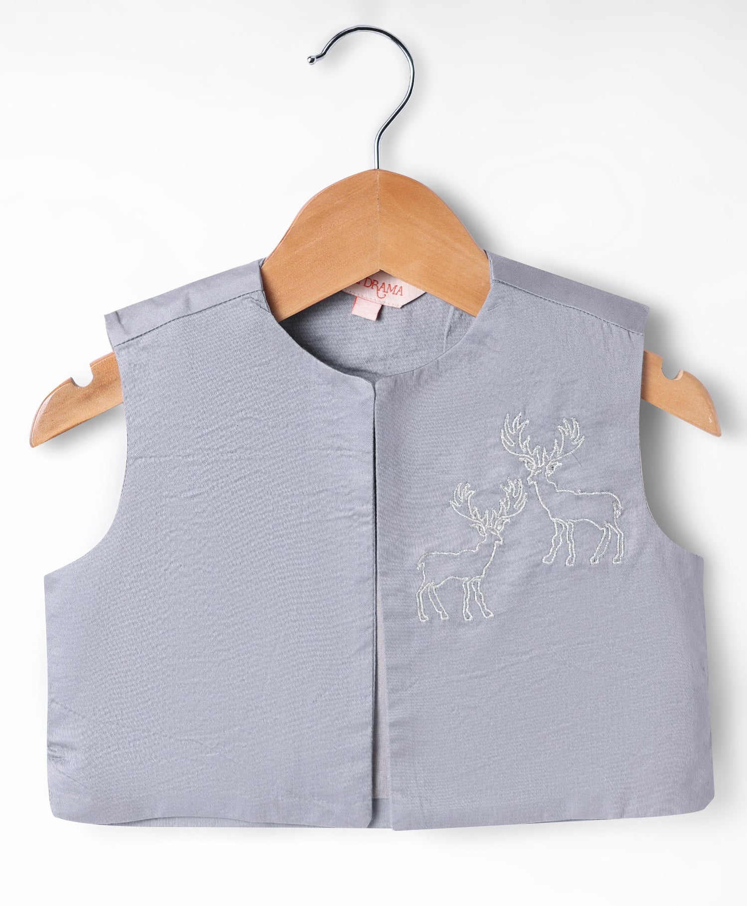 Mehfil Grey Kurta Pant Jacket set for Boys